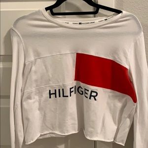tommy hilfiger white long sleeve